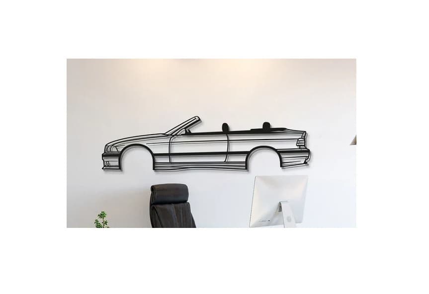 BMW - E36 Cabriolet Wall Art 3d model