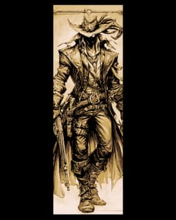 The demon hunters of the wild west - The Tarot gang - set of bookmarks 3d model