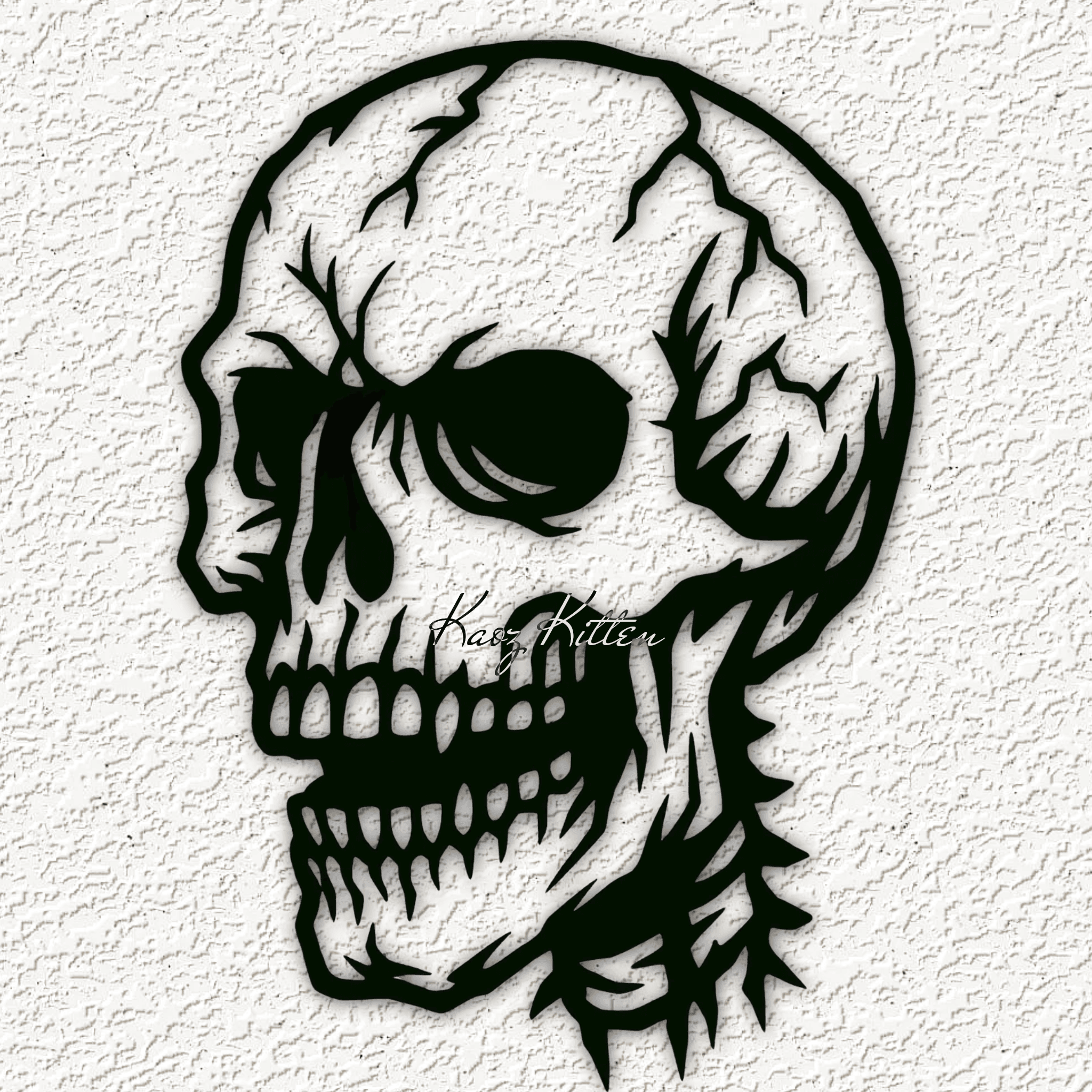 SKULL SKELETON 6 wall art home decor 3d model