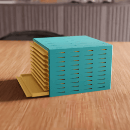 Multi-Layer Desktop Drawer Organizer 3d model