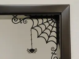Magnetic Corner Print-in-Place Spiderweb Halloween Decoration 3d model