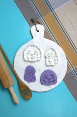 Bichon Frise Cookie Cutter Set 3d model