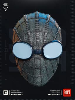 Spider-Man Noir Helmet 3D Printer STL File 3d model