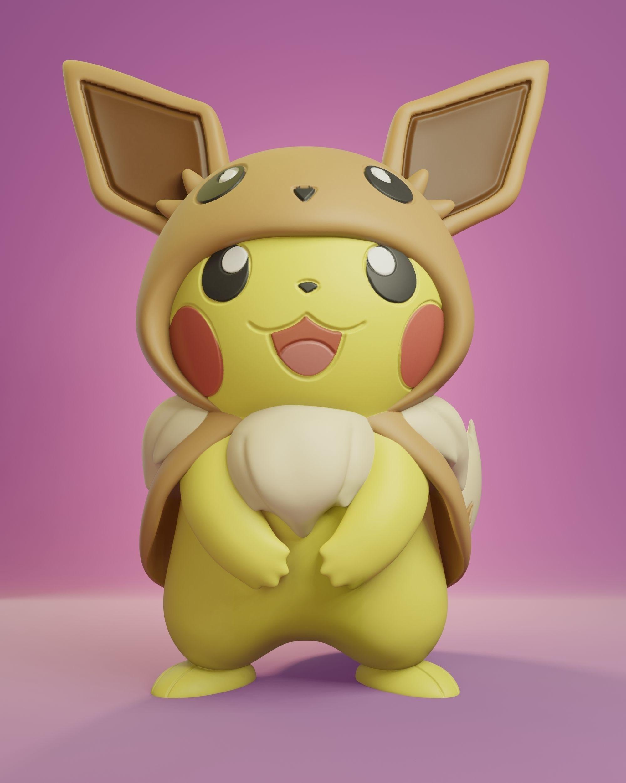 Cosplay Pikachu - Eevee 3d model