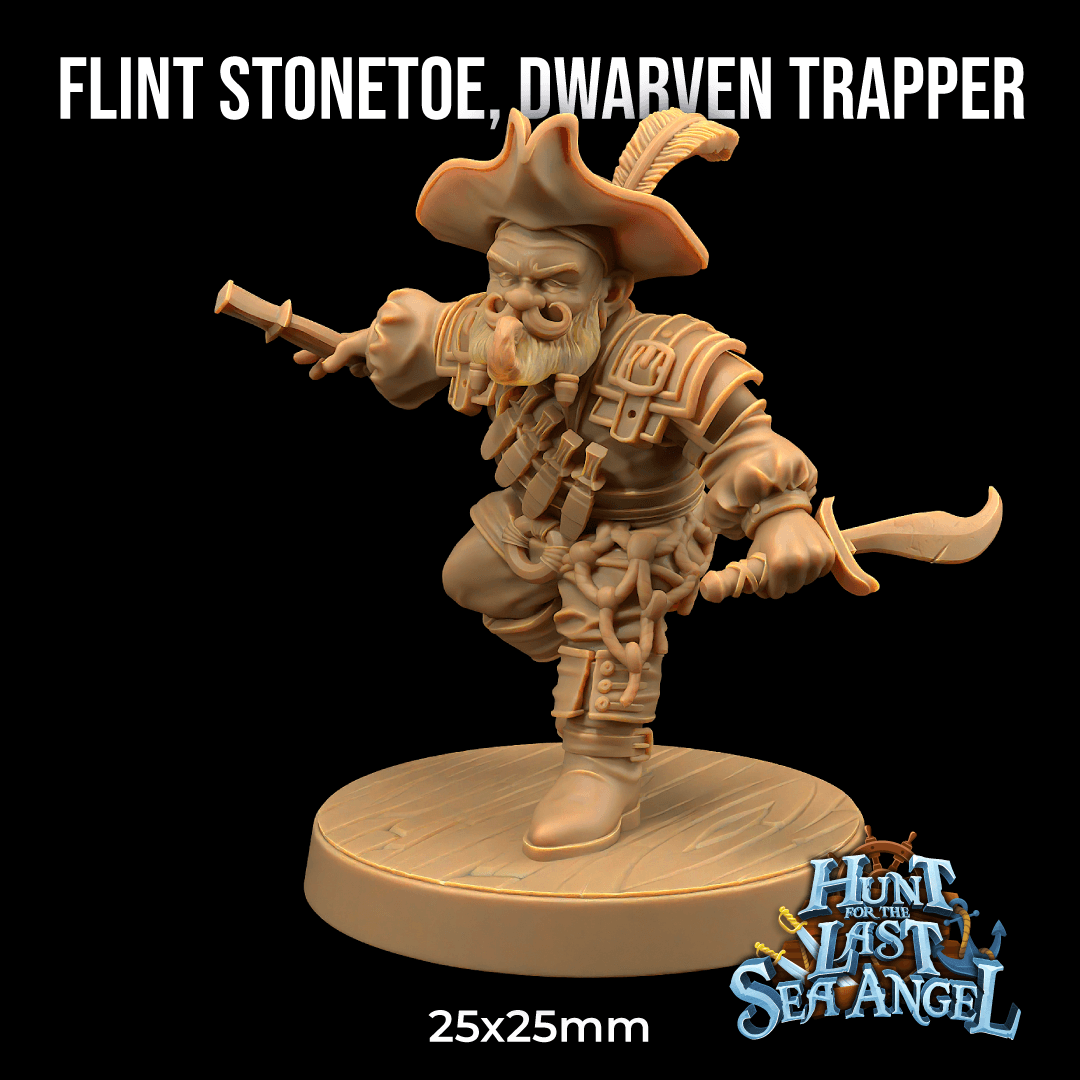 Flint Stonetoe, Dwarven Trapper 3d model