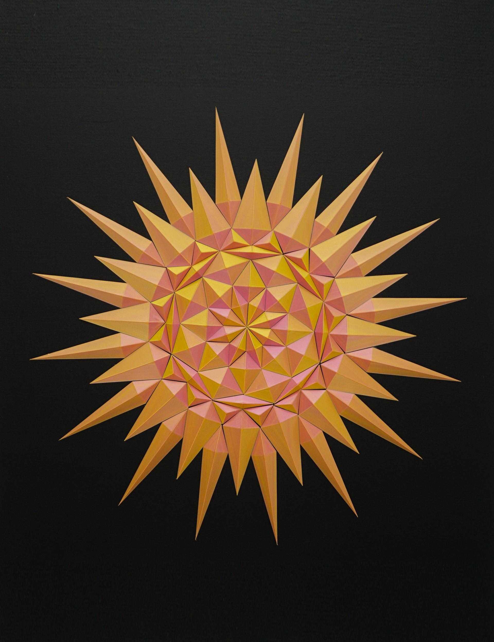 Geometric Star/Sun wall design 3d model