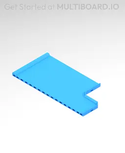 4x(8 to 6) MU - Transition Center - Modular Bolt-Locked Shelf 3d model