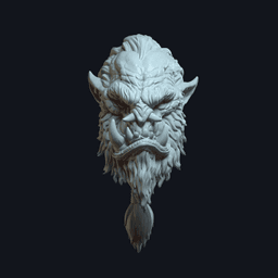 Thornak v1 Action Figure Head 3d model