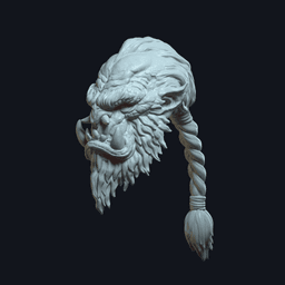 Thornak v1 Action Figure Head 3d model