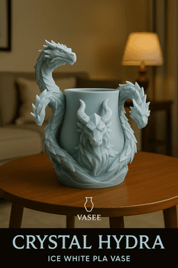 Dragon vase art organizer for bold plant lovers 3d model