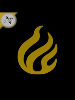 Simple Flame Symbol - 2D Art 3d model