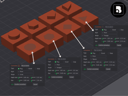 Plug, Dowel, Snap - Connectors 3d model