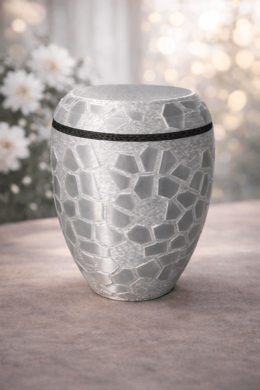 Harmonia Mosaic Edition – Designer Urn with Geometric Structure 3d model