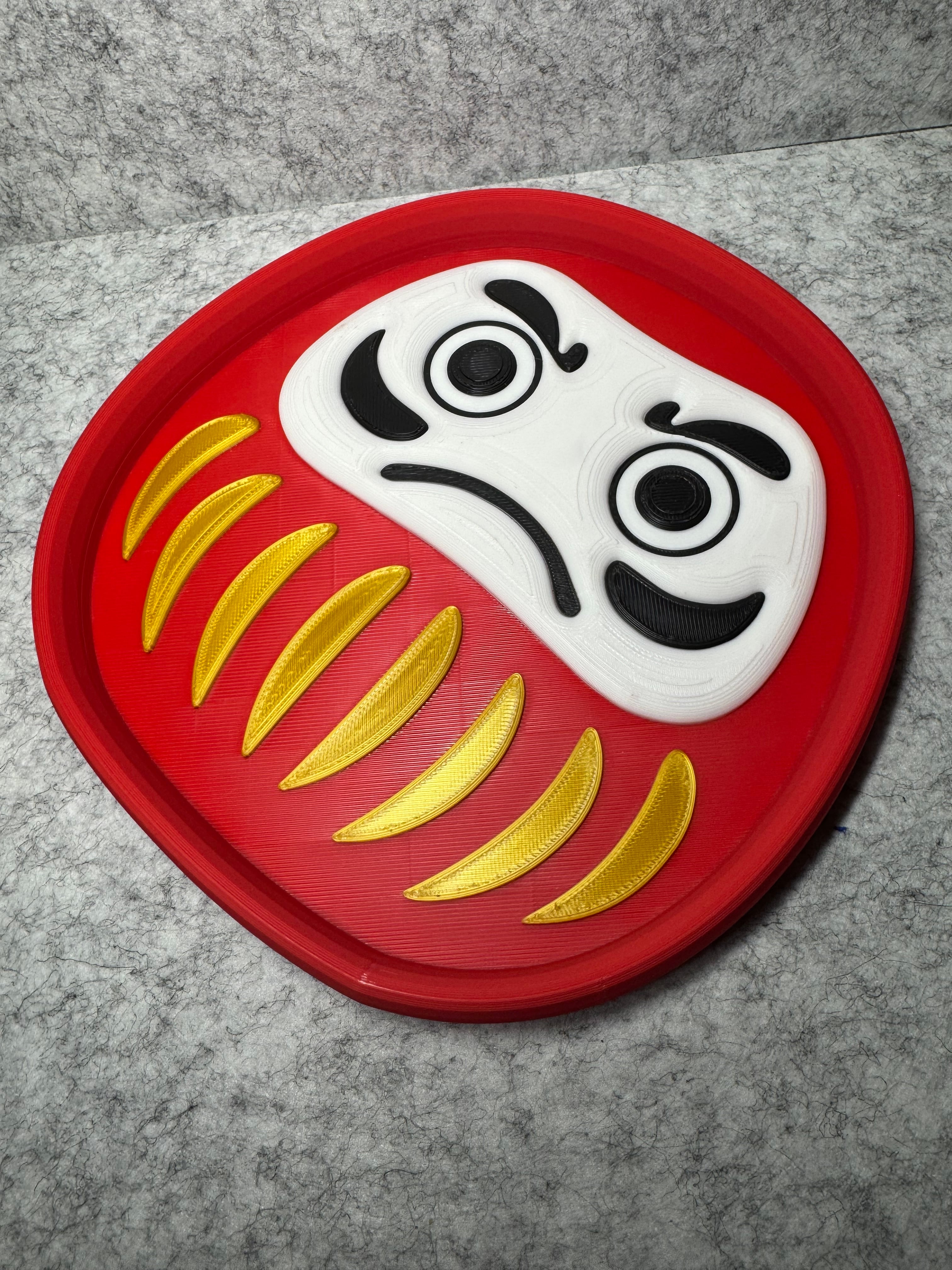 Daruma Wish Guardian Trinket Dish 3d model