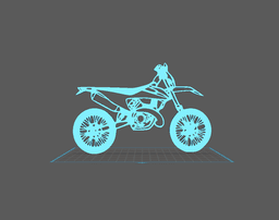 KTM - EXC Wall Art 3d model