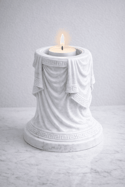 Greek Column Candle Holder STL | Ancient Roman Decor 3d model