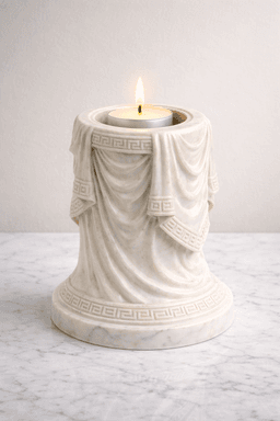 Greek Column Candle Holder STL | Ancient Roman Decor 3d model