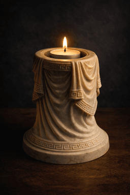 Greek Column Candle Holder STL | Ancient Roman Decor 3d model