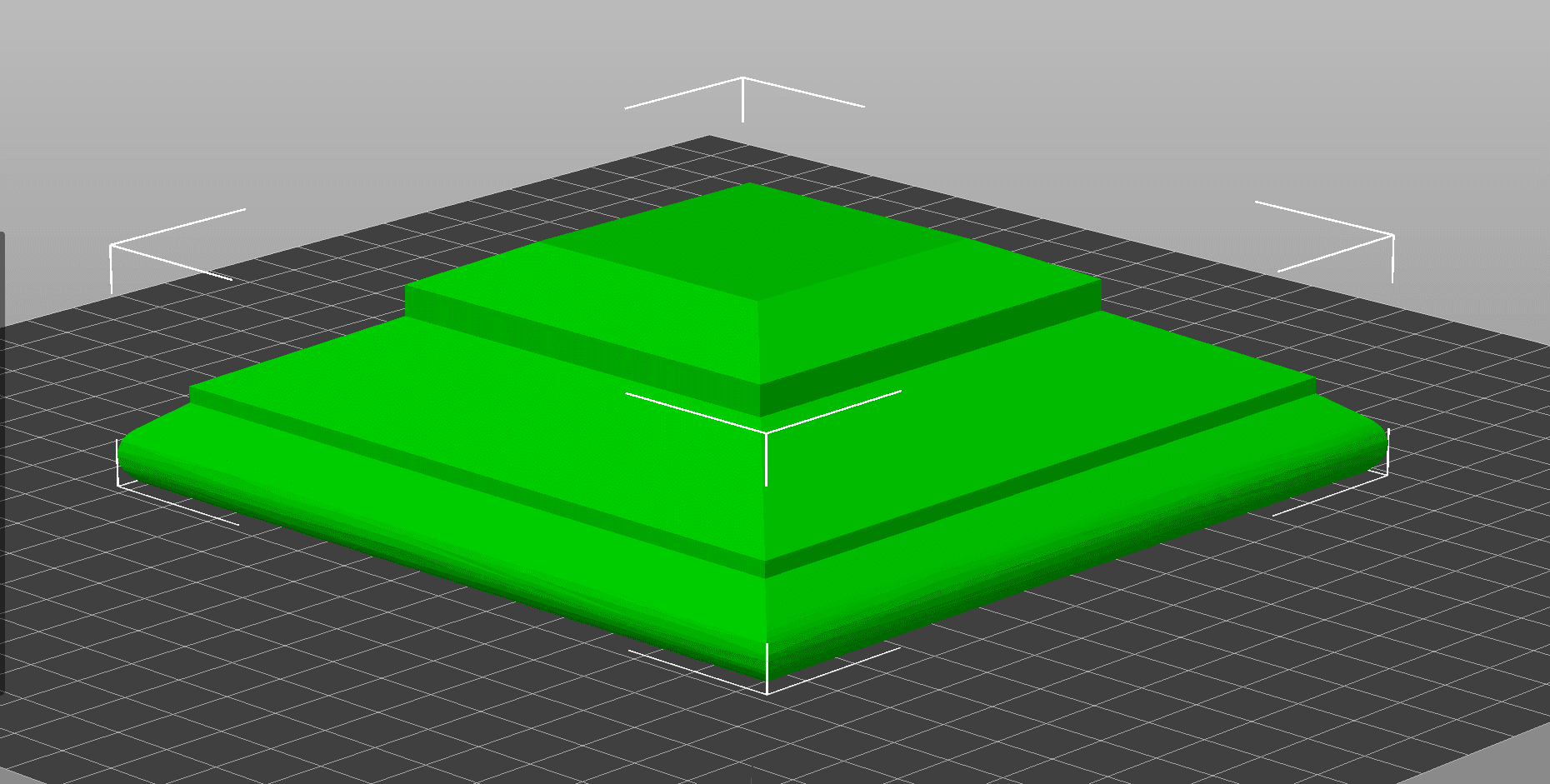 Post Cap with angled top 3d model