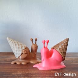 Snail Ice Cream Figure 3d model