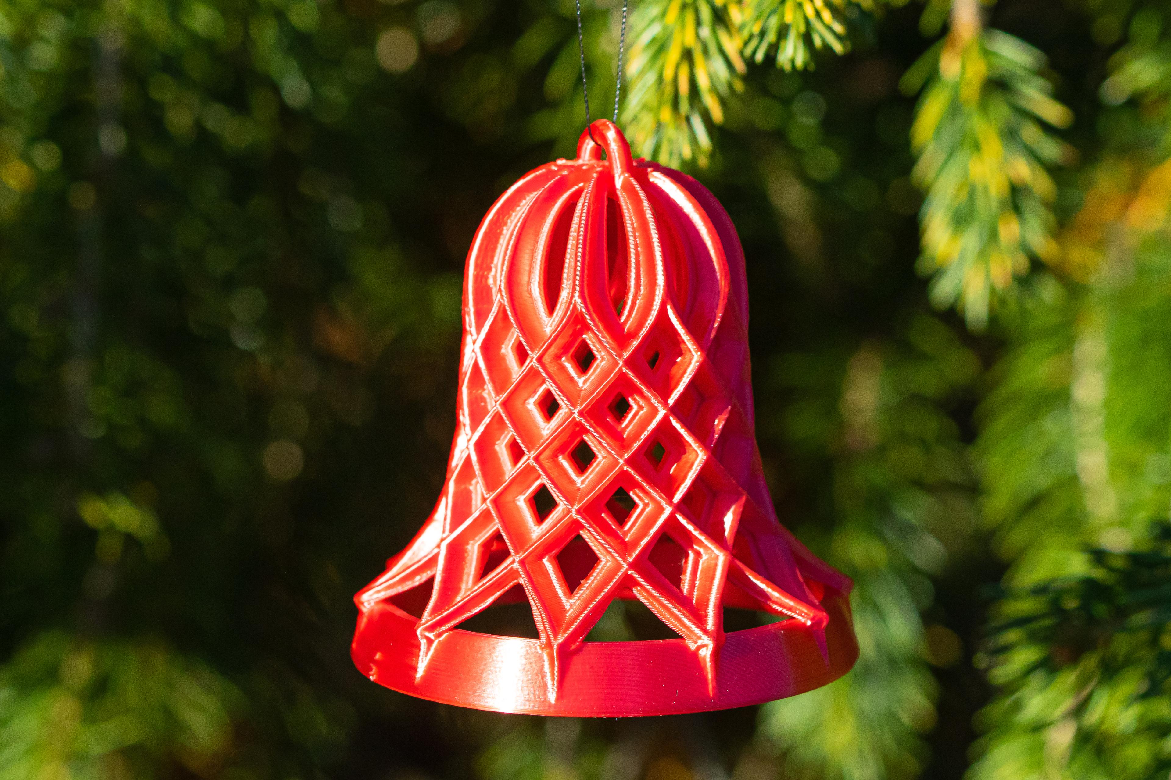 Open Lattice Christmas Bell 3d model