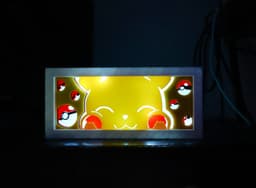 Cute Pikachu- LED Lightbox - NO AMS NEEDED 3d model
