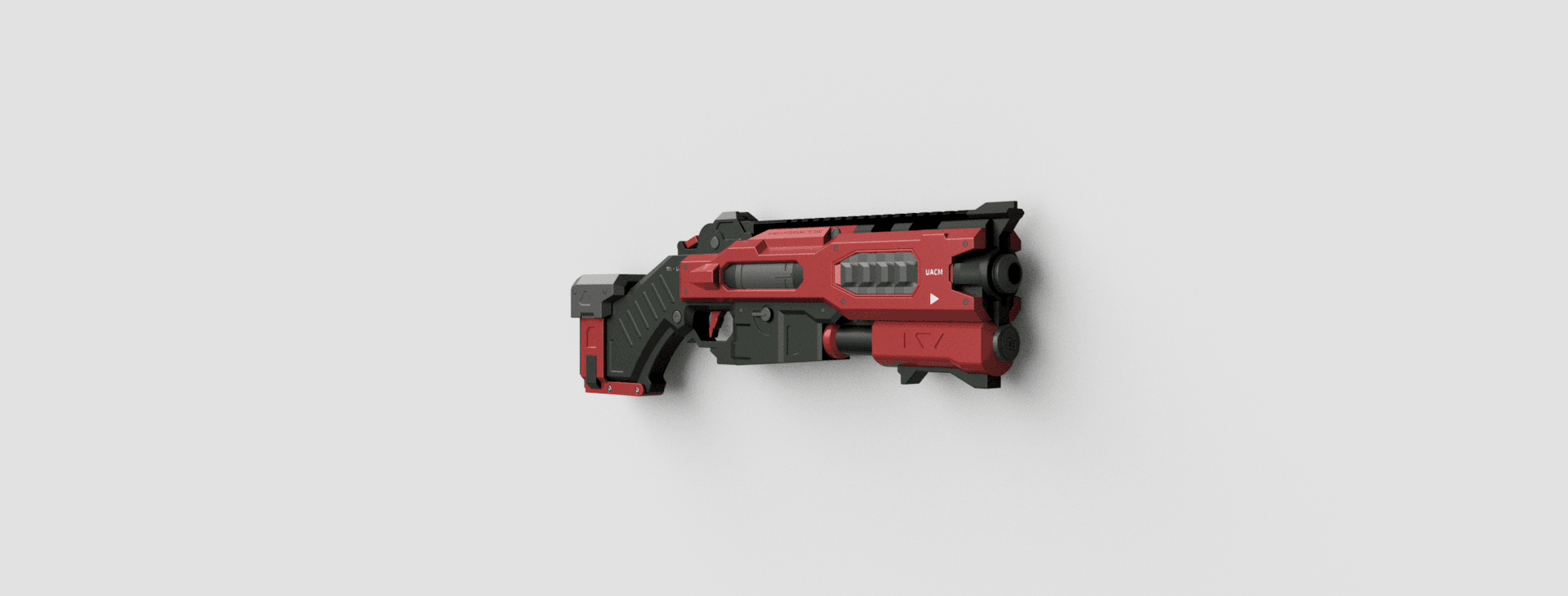 Kramer Short Barrel - Alien Fire Team 3d model