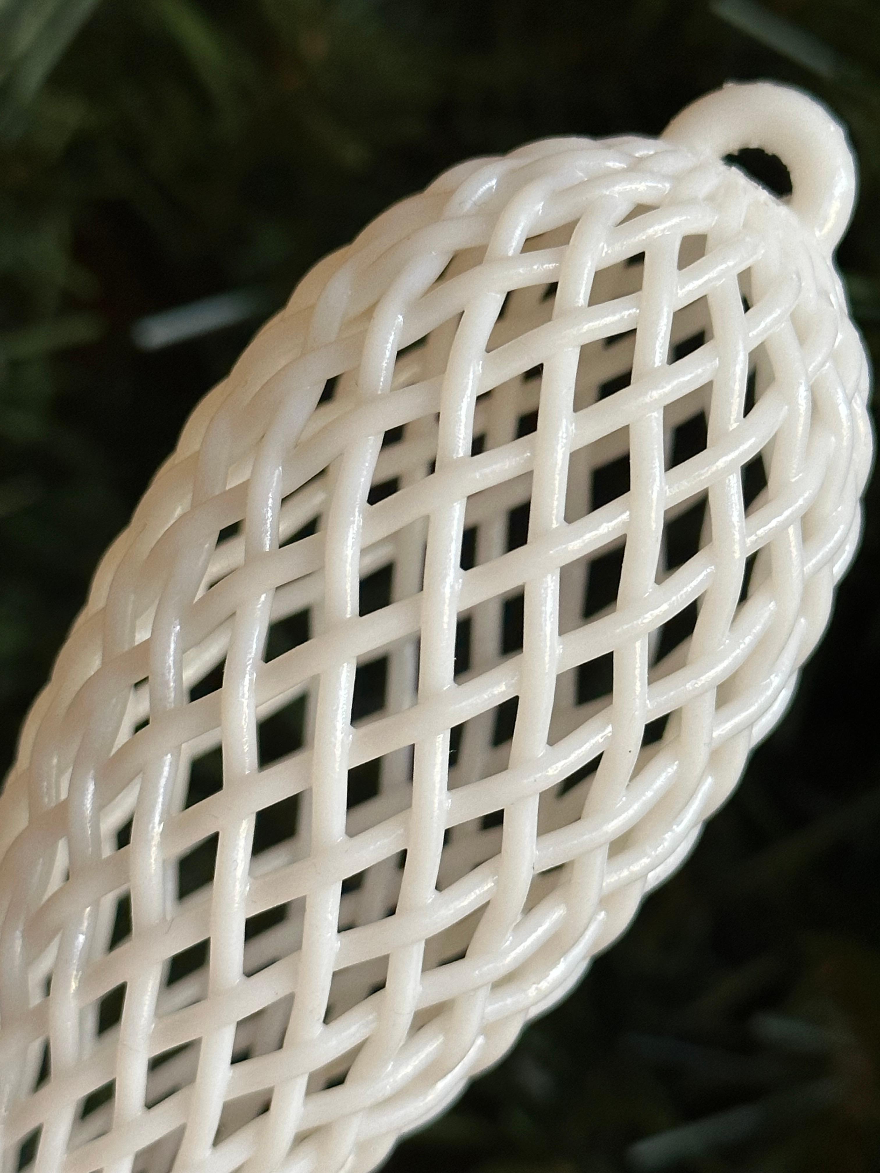 Textile Finial Ornament - Weave 3d model