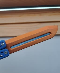 "BlueFlux" Butterfly Knife Trainer 3d model