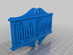Amityville High Hopes Sign (4 variants) 3d model