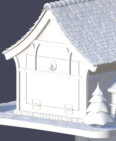 Letter To Santa Mailbox 3d model