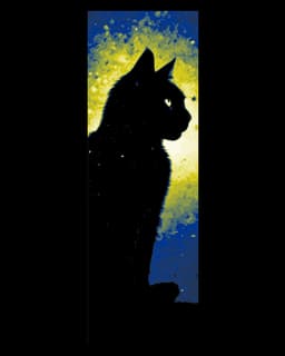 Magical Power and Mystery of the Black Cat - Set of 3 Bookmarks 3d model