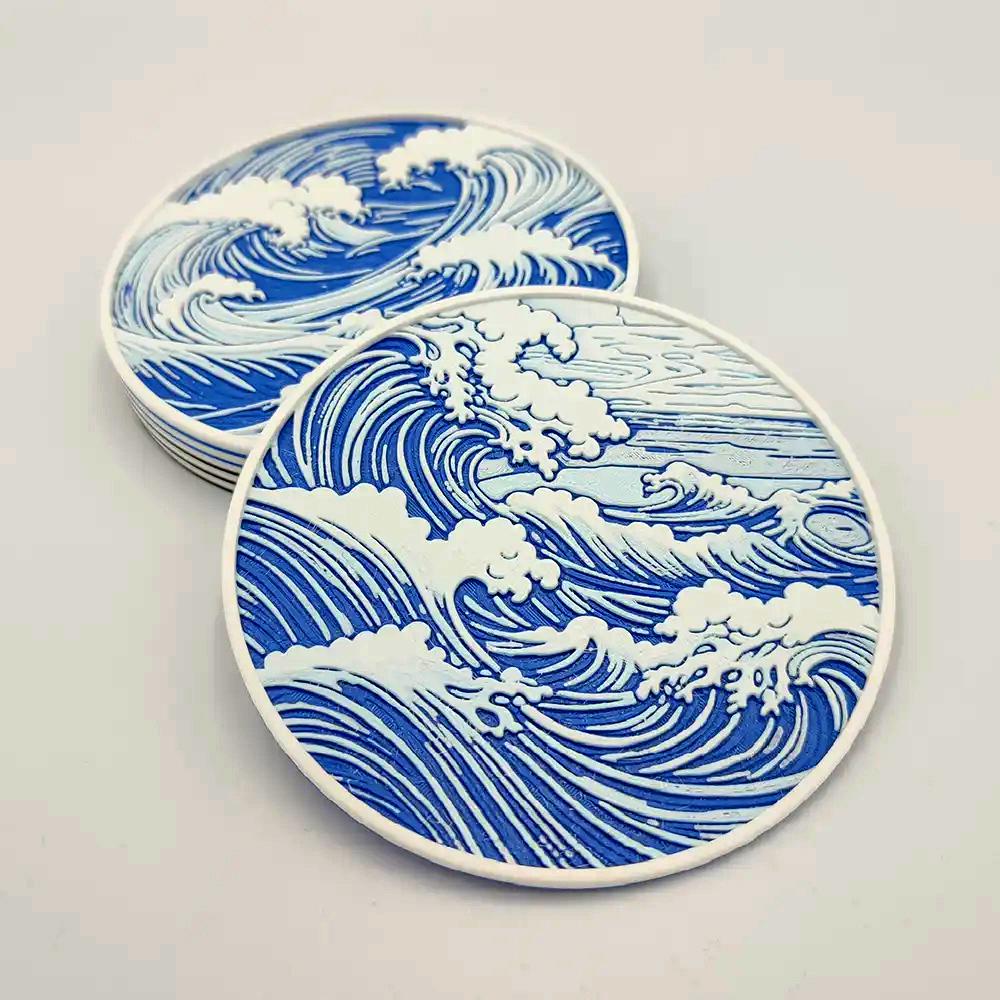 Wave Coasters 3d model