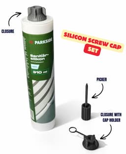 SILICON CARTRIDGE SCREW CAP SET / CLOSURE SILICON / DIY / SILICON ACCESSORIES 3d model