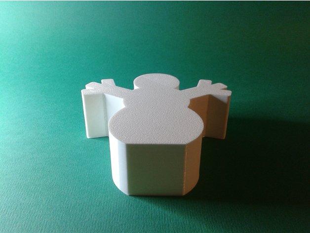 Snowman nestable box (v1) 3d model
