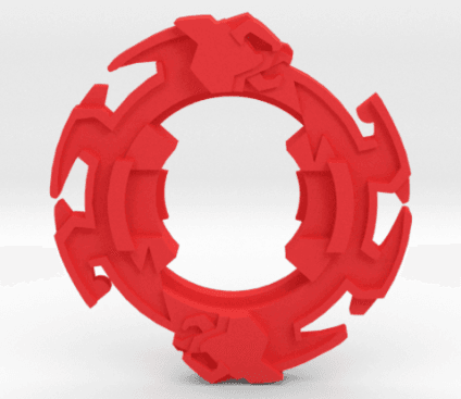 BEYBLADE GALZZLY | COMPLETE | PLASTIC GEN SERIES 3d model