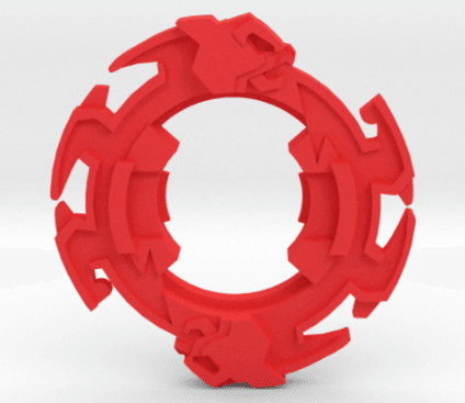 BEYBLADE GALZZLY | COMPLETE | PLASTIC GEN SERIES 3d model