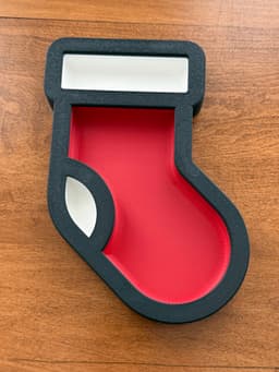 Santa Sock Tray 3d model