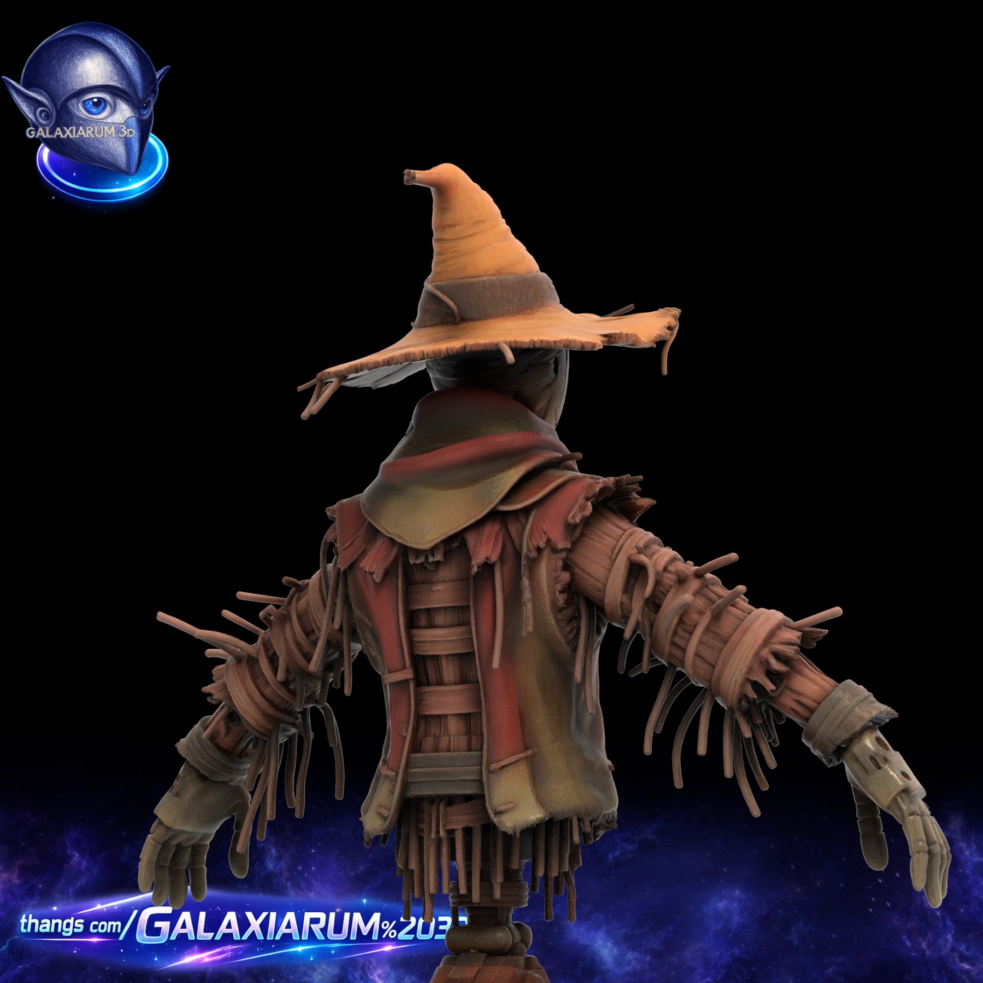 Mars Field Scarecrow 3d model
