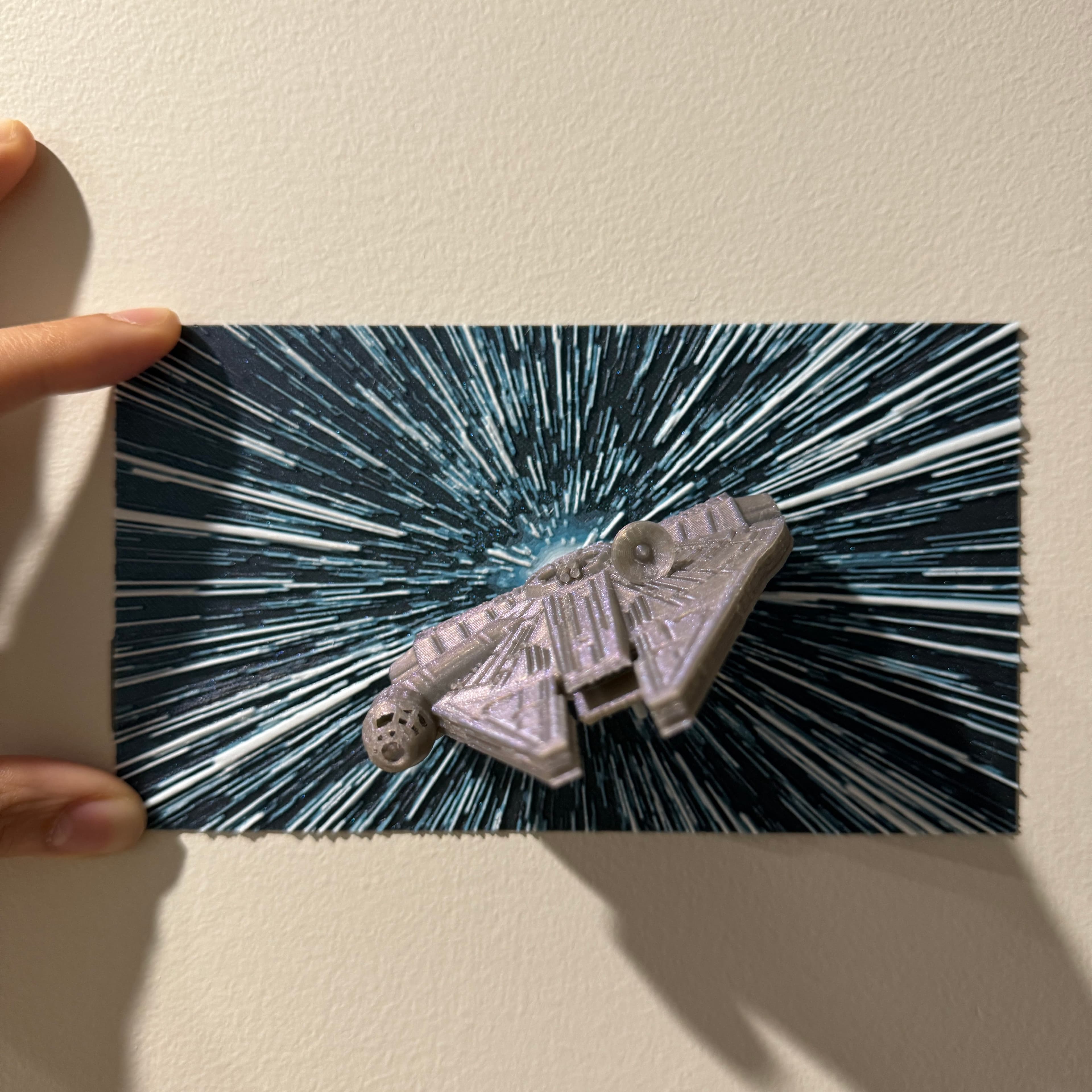 Piece of Junk in Space - Hueforge Hybrid Print 3d model