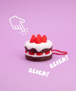 Chocolate Strawberry Cake Fidget Clicker 3d model