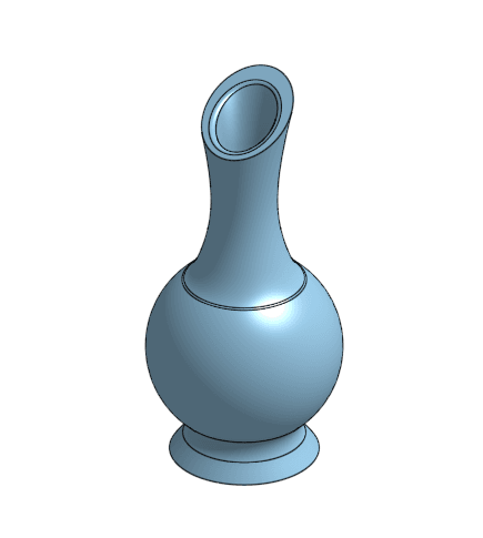 Art Deco Essential Oil Diffuser Vase 3d model