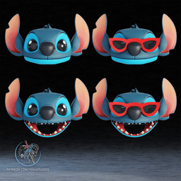 Blue Alien Dog Mask 3D Printer STl File 3d model