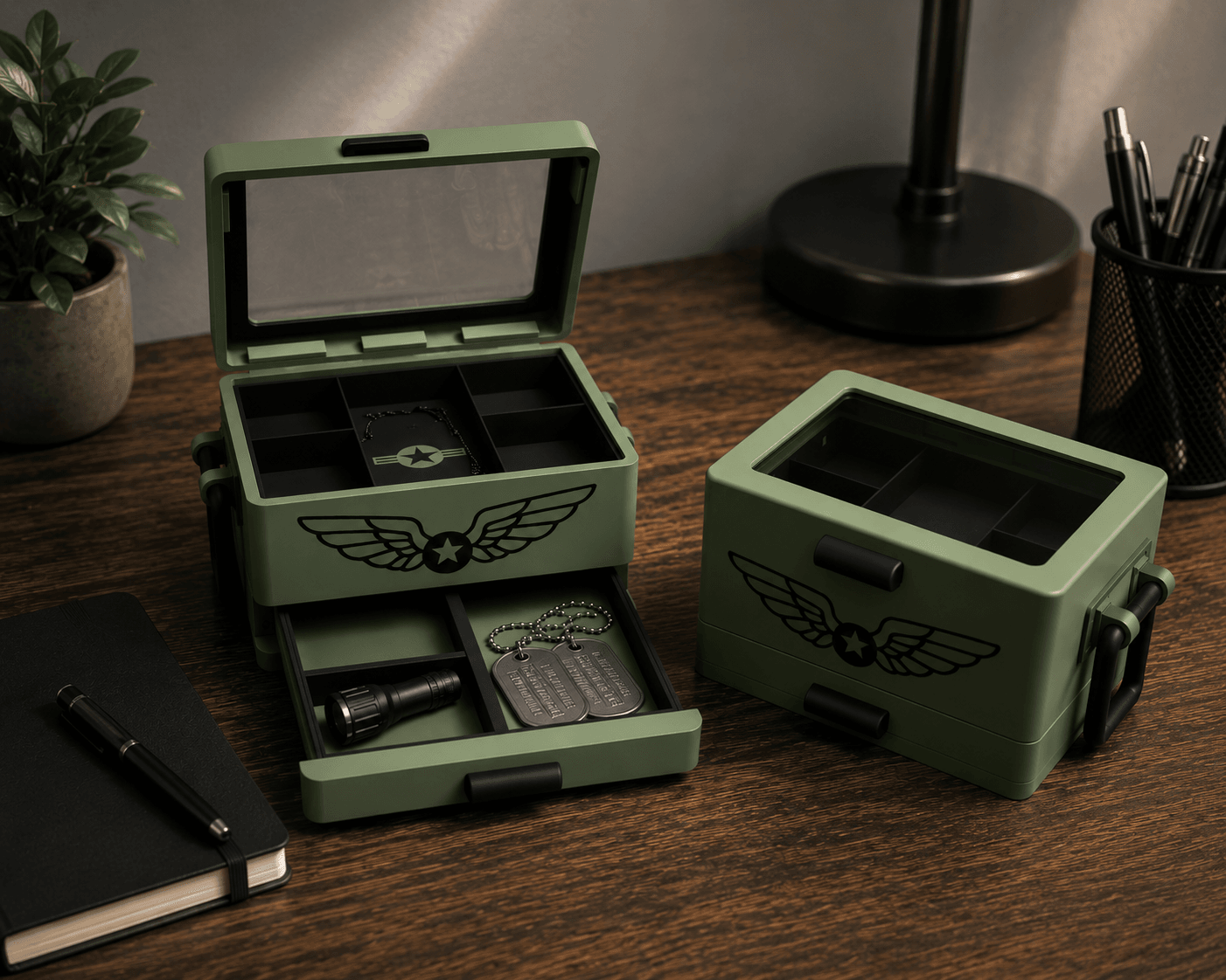 Aviator Effects Box – 3D Printable Storage Case 3d model