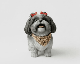 Shih Tzu Dog Decor 3d model