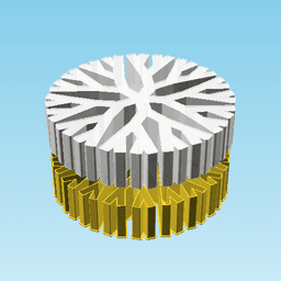 Fract5-2-2-2, nestable box (v2) 3d model