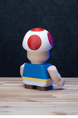 Chunky Toad - Super Mario Bros Kit | No Supports, No AMS, No Glue 3d model