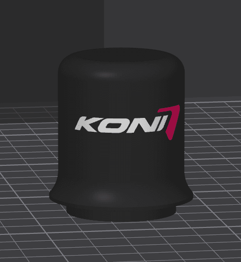 Steeda Mount+Koni Yellow Protective Cover (Mustang S550) 3d model