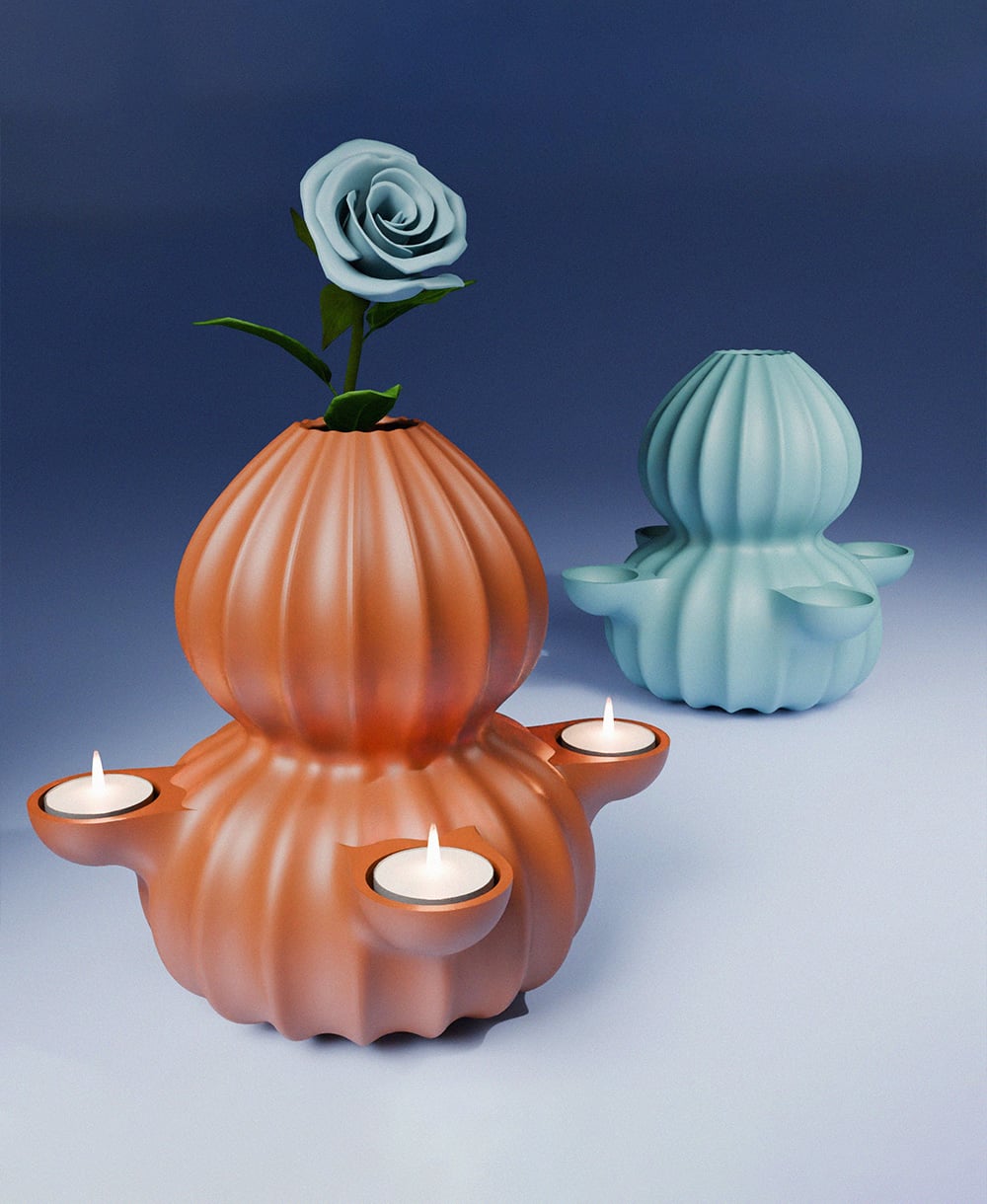 Vase & Tealight Holder 3d model