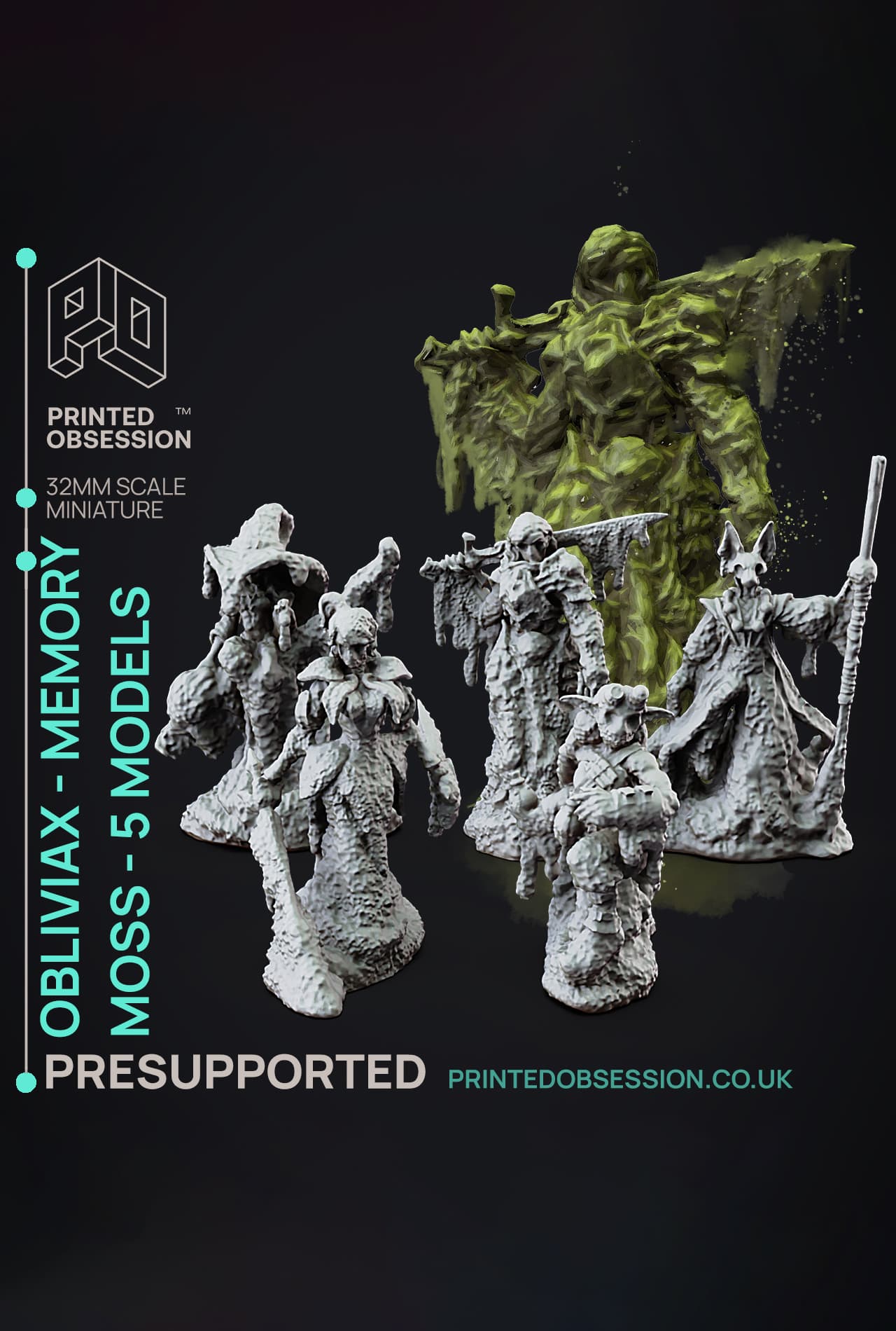 Obliviax - Goblin Anarchist - Faywild Vs Shadowfell 2 - PRESUPPORTED - Illustrated and Stats - 32mm 3d model
